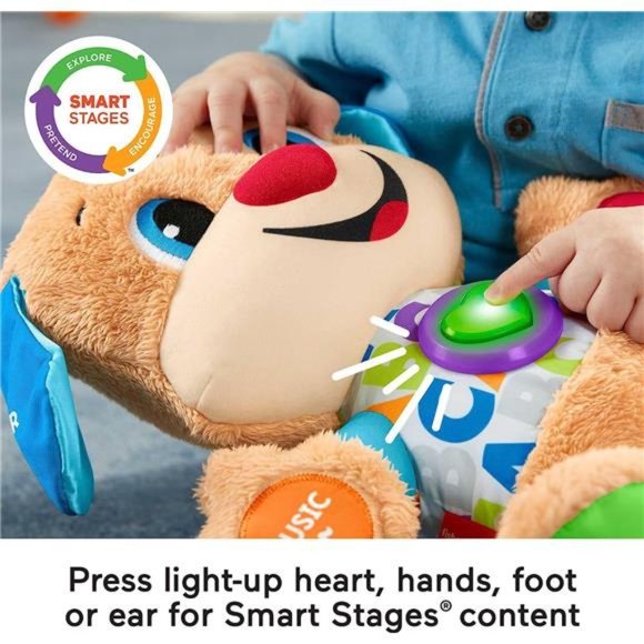 Fisher-Price Laugh&Learn Baby&Toddler Toy Puppy Interactive Plush Music & Lights - Picture 3 of 6